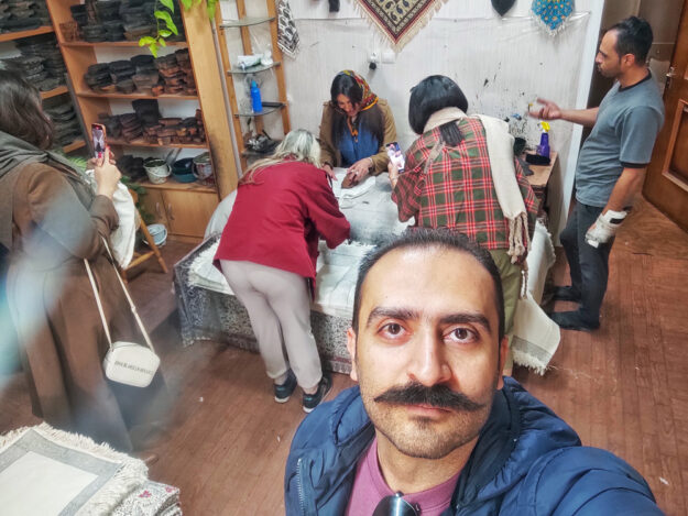 Russian Tourist in Isfahan with Alireza Damadzadeh the certified tourguide