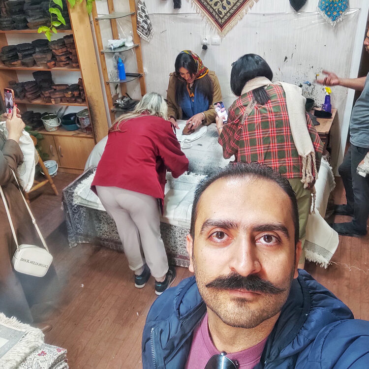 Russian Tourist in Isfahan with Alireza Damadzadeh the certified tourguide