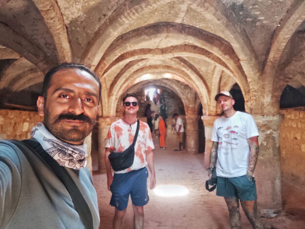 Two Polish Tourists with Alireza Damadzadeh the certified tour guide and Travel advisor in Iran