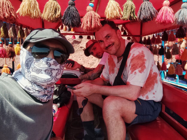 Two Polish Tourists with Alireza Damadzadeh the certified tour guide and Travel advisor in Iran