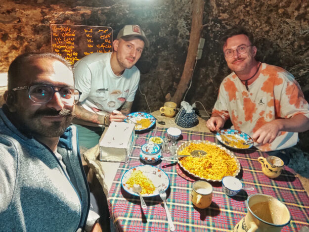 Two Polish Tourists with Alireza Damadzadeh the certified tour guide and Travel advisor in Iran