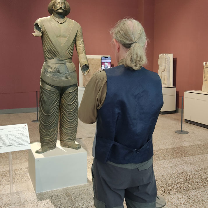 A British Tourist with Alireza Damadzadeh the certified tour guide and Travel advisor in Iran