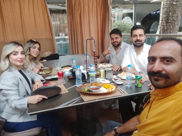 Iranian Couples Tourists in Isfahan with Alireza Damadzadeh the certified tourguide