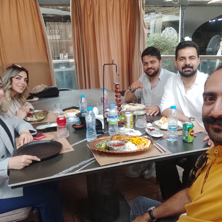 Iranian Couples Tourists in Isfahan with Alireza Damadzadeh the certified tourguide