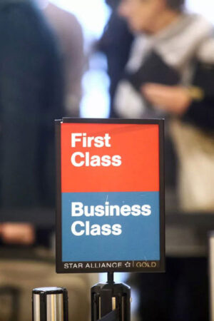 تابلو فرست کلاس یا بیزنس کلاس / Business class sign